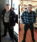 Photos of Dereck Boutilier before and after weightloss 