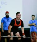A Special Olympics Powerlifter performs a deadlift