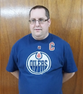 Image of Special Olympics Alberta 5 Pin Bowling athlete Chris Mastervick during an interview. 