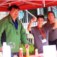 SOBC athletes help at Staples across the province.