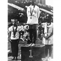 A medal ceremony at the first Special Olympics event in 1968.