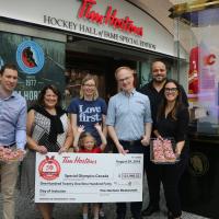 Tim hortons Cheque presentation