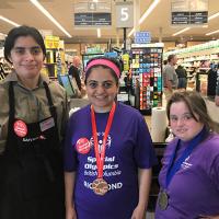 Richmond Safeway employee and Special Olympics athletes