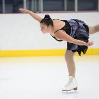Emma Bittorf performs on the ice.