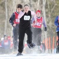 Special Olympics snowshoeing athlete Katie Little