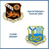 Coats of Arms designed by Special Olympics Team BC 2020's floor hockey teams