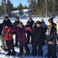 Snowshoeing