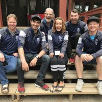 Special Olympics Team BC curling coaches and mission staff