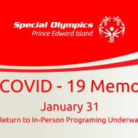 Special Olympics PEI, COVID-19 Memo