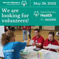 Special Olympics PEI, Call for Volunteers, Healthy Athletes