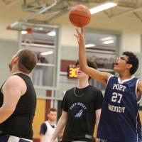 Bringing the heat at the 2023 SD43 Special Olympics BC Unified Sports Basketball Championships!