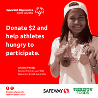 Sobeys fundraising campaign poster starring Arianna Phillips