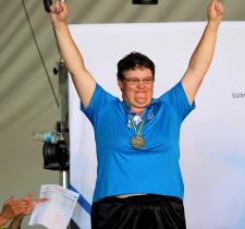 SOBC – Kimberley/Cranbrook golfer Erin Thom receives her silver medal.