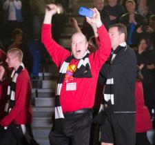 Special Olympics BC floor hockey player Ryan Courtemanche in 2015