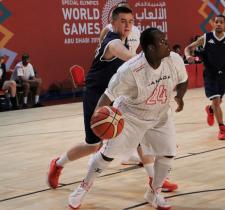 SO Team Canada basketball player VIdal in action.