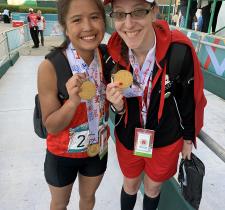 Special Olympics Team Canada athletics athletes Arianna and April