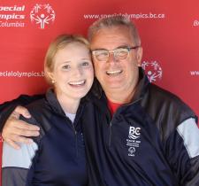 Special Olympics Team BC 2020 father-daughter coaching duo