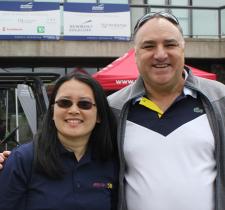 SOBC athlete and Director Susan Wang with Ivan Mullany, Newmont Goldcorp Senior Vice President of Global Projects.