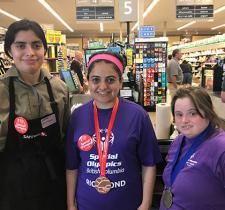 Richmond Safeway employee and Special Olympics athletes