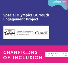 Special Olympics BC Youth Engagement Project Champions of Inclusion