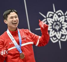 Matthew Lai on podium