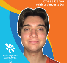 SOBC Summer Games Athlete Ambassador Chase Caron