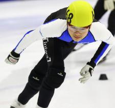 Ezekiel in action on the ice