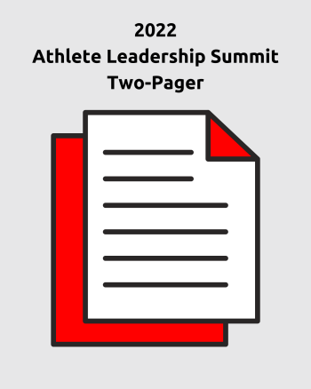2022 Athlete Leadership Summit Two-Pager