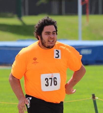 Team Alberta track athlete, Eli Bernard