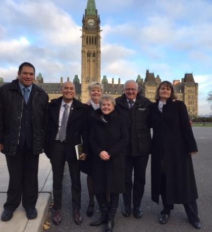 SOBC athletes, coaches and staff at Parliament Hill in 2016