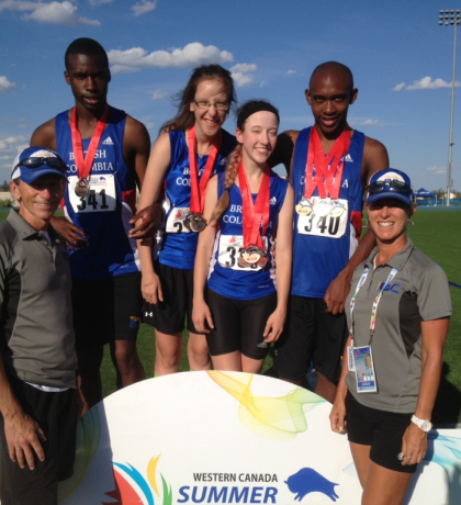 SOBC athletes at the 2015 Western Canada Summer Games