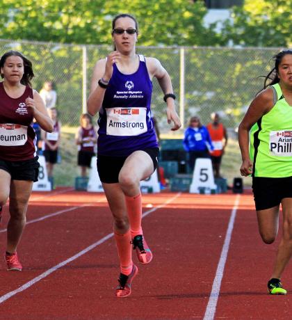 Special Olympics BC sprinters