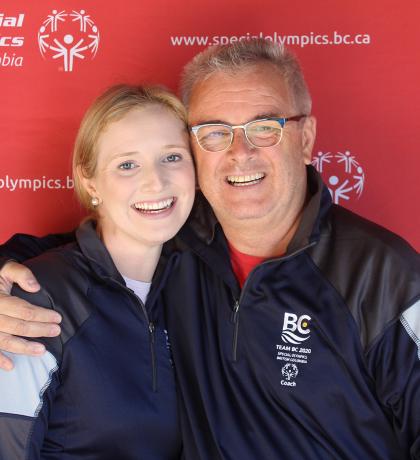 Special Olympics Team BC 2020 father-daughter coaching duo