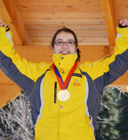 Special Olympics alpine skier Roxana Golbeck
