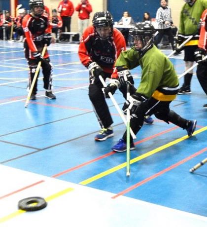 Special Olympics floor hockey