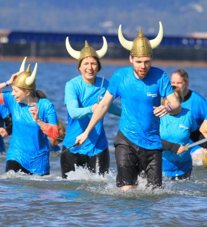 The Westminster Savings team takes the Plunge for SOBC