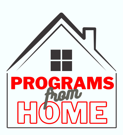 House with text Programs from Home inside