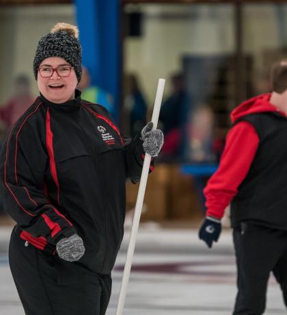 SOBC smiling athlete