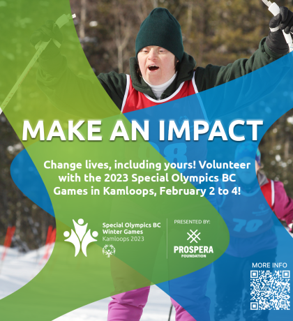 Special Olympics BC Games volunteer promotional image