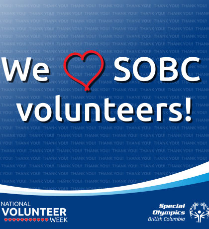 National Volunteer Week graphic saying We heart SOBC volunteers!