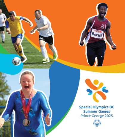 Special Olympics athletes competing in summer sports