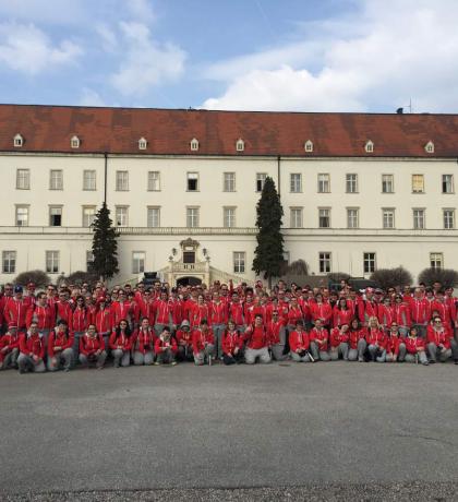 Team Canada in Front 