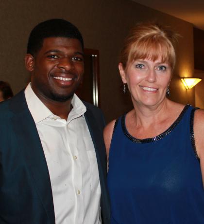 Sue Skeffington, PK Subban, Enriching Lives Gala PEI