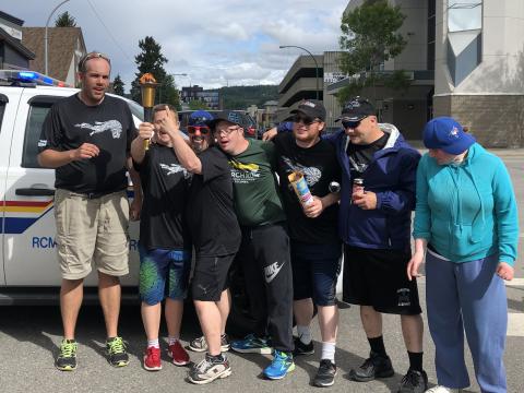 SOBC athletes and BC LETR members had a great time at the Prince George Torch Run. 