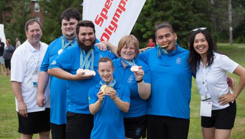 George Maclagan and Special Olympics Team BC 2018 powerlifting