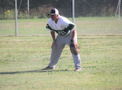 Tommy M on the softball field