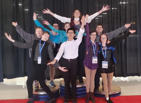 Special Olympics BC figure skaters at 2020 BC Winter Games