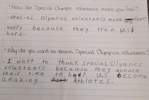 Special Olympics BC Athlete Reporter Erin Thom explains why volunteers matter
