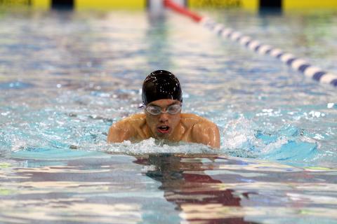 SOBC – Richmond swimmer Cullen Yee competes on day three.