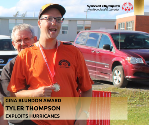 Gina Blundon Award Tyler Thompson